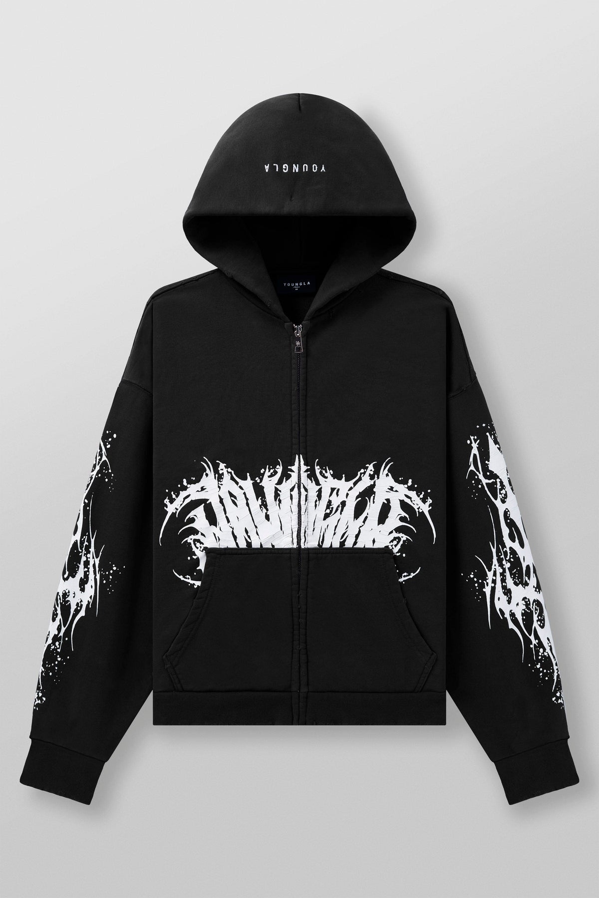 5128 - Venom Hoodies - Black Wash