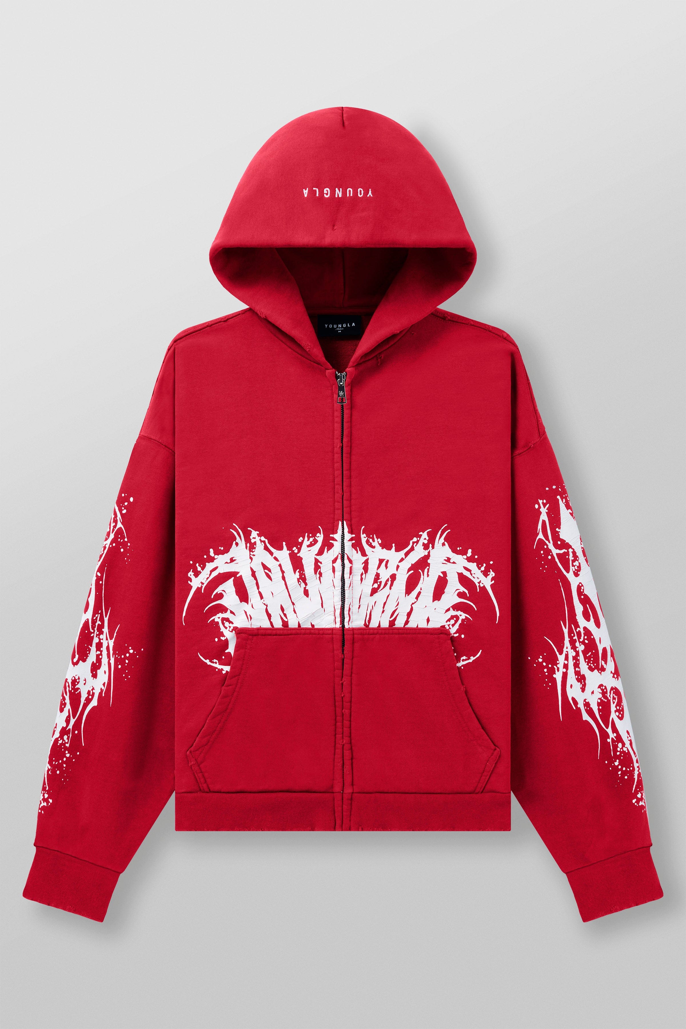 5128 - Venom Hoodies - Red Wash