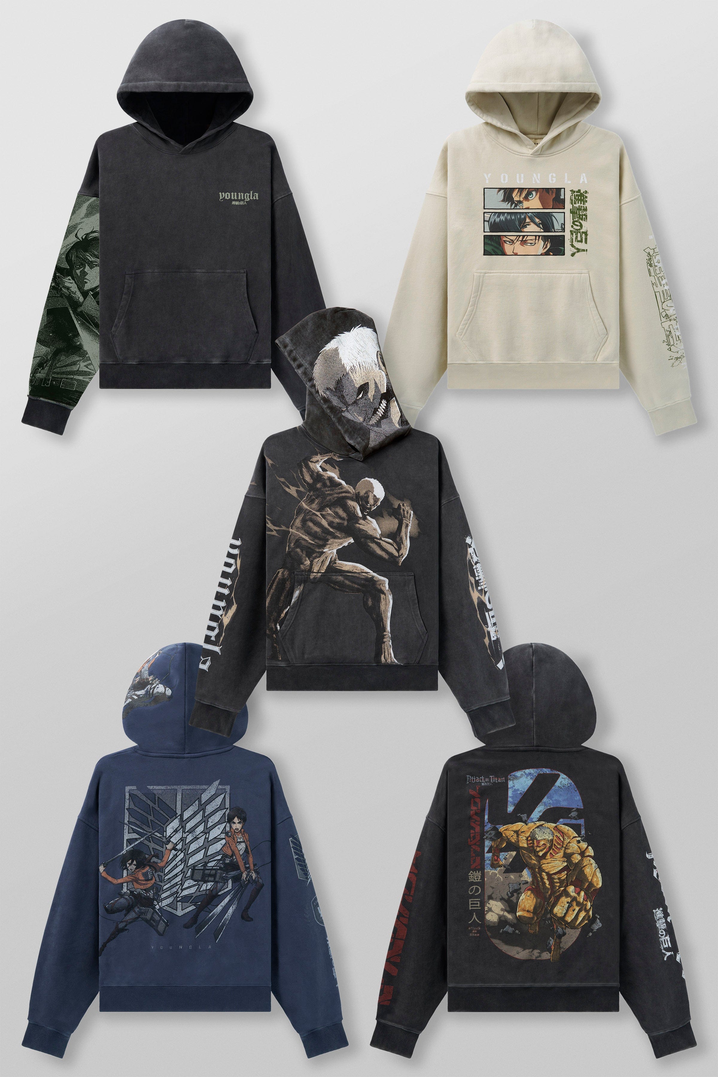5129 - AOT© x YLA Pullover Hoodies