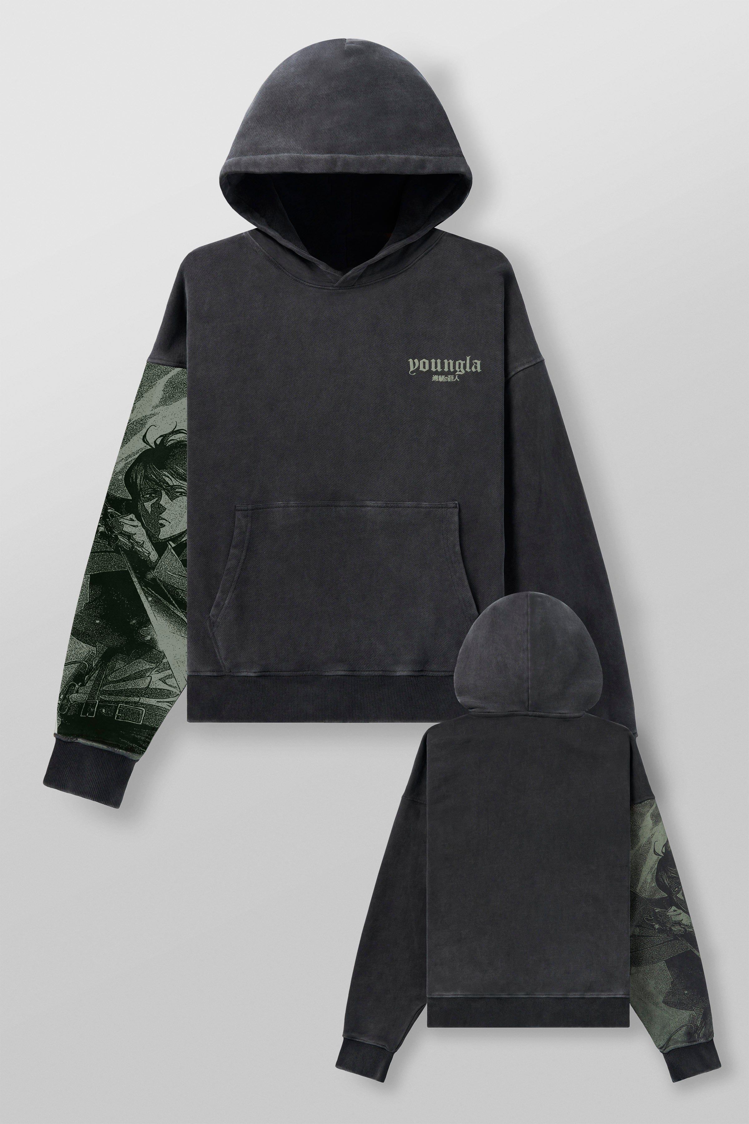 5129 - AOT© x YLA Pullover Hoodies - Sword Levi