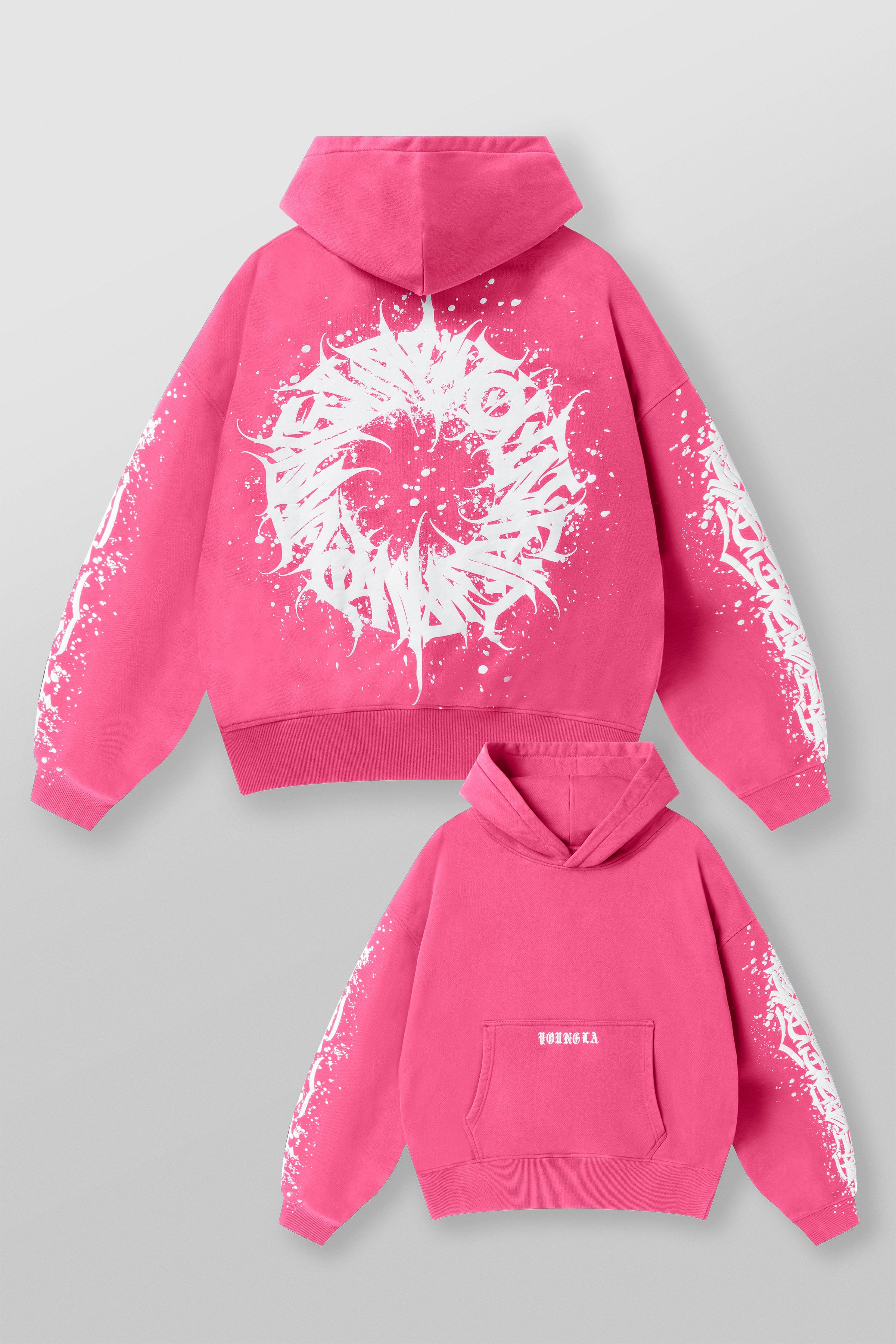 5143 - Cyclone Hoodies - Pink Wash