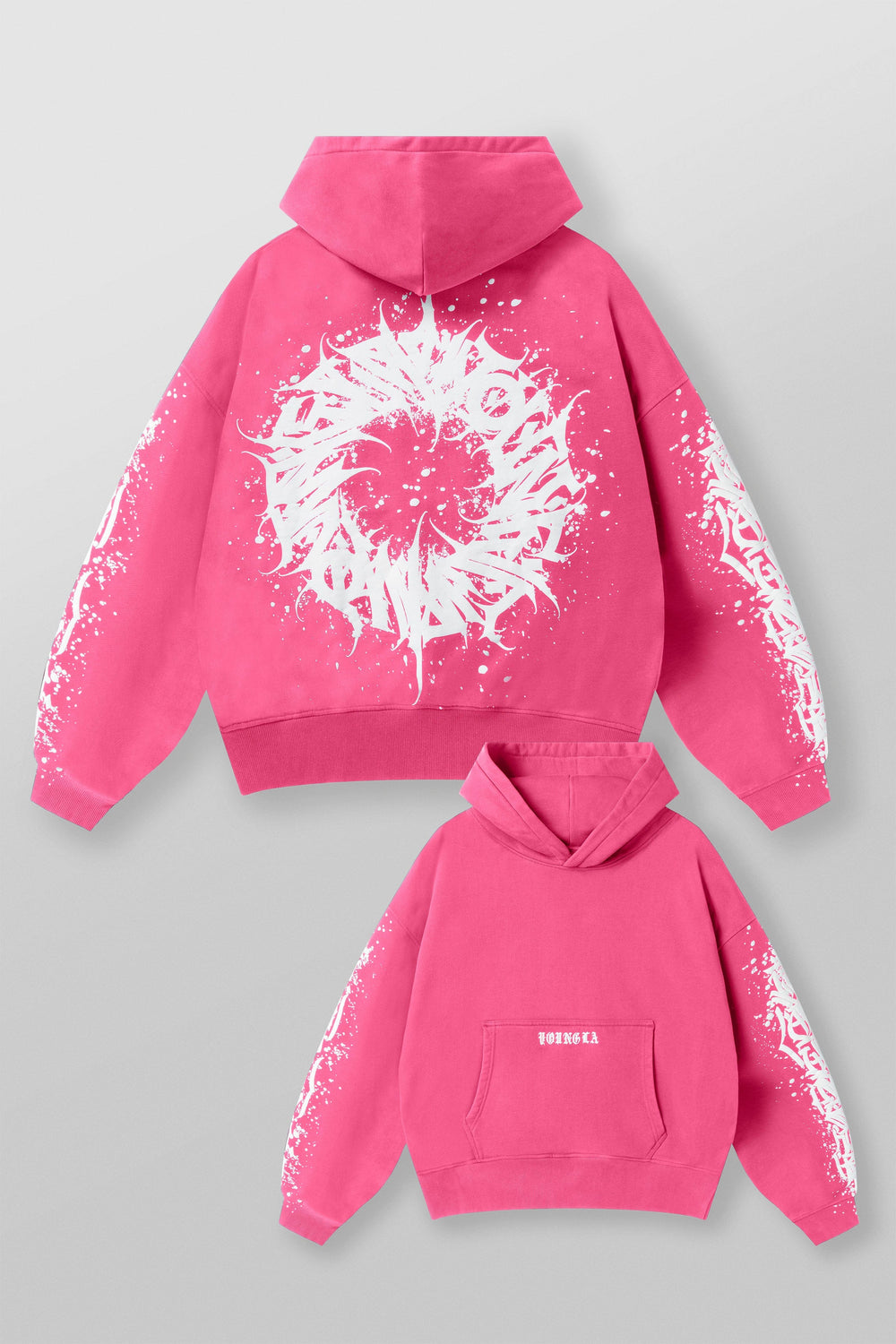 5143 - Cyclone Hoodies - Pink Wash