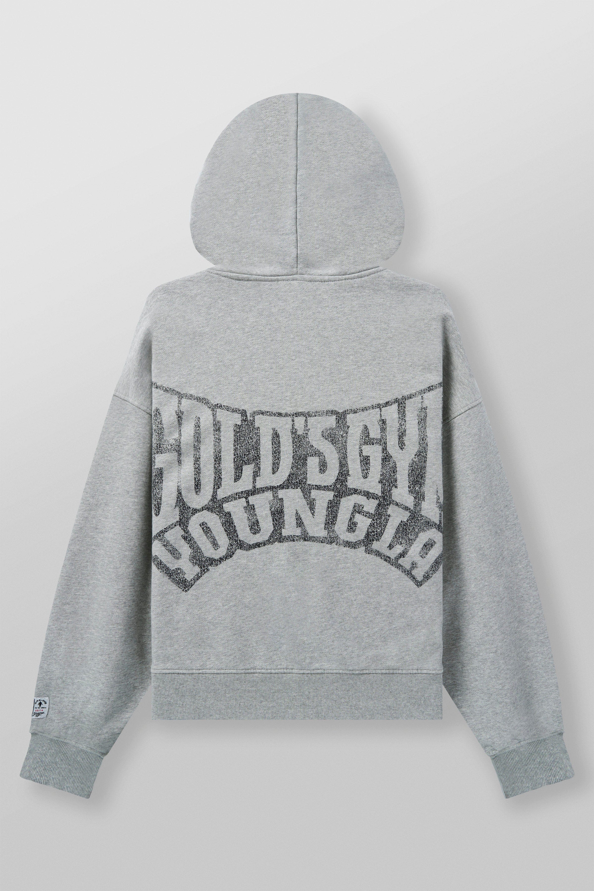 5162 - Golds Gym Throwback Zip-ups - Heather Grey