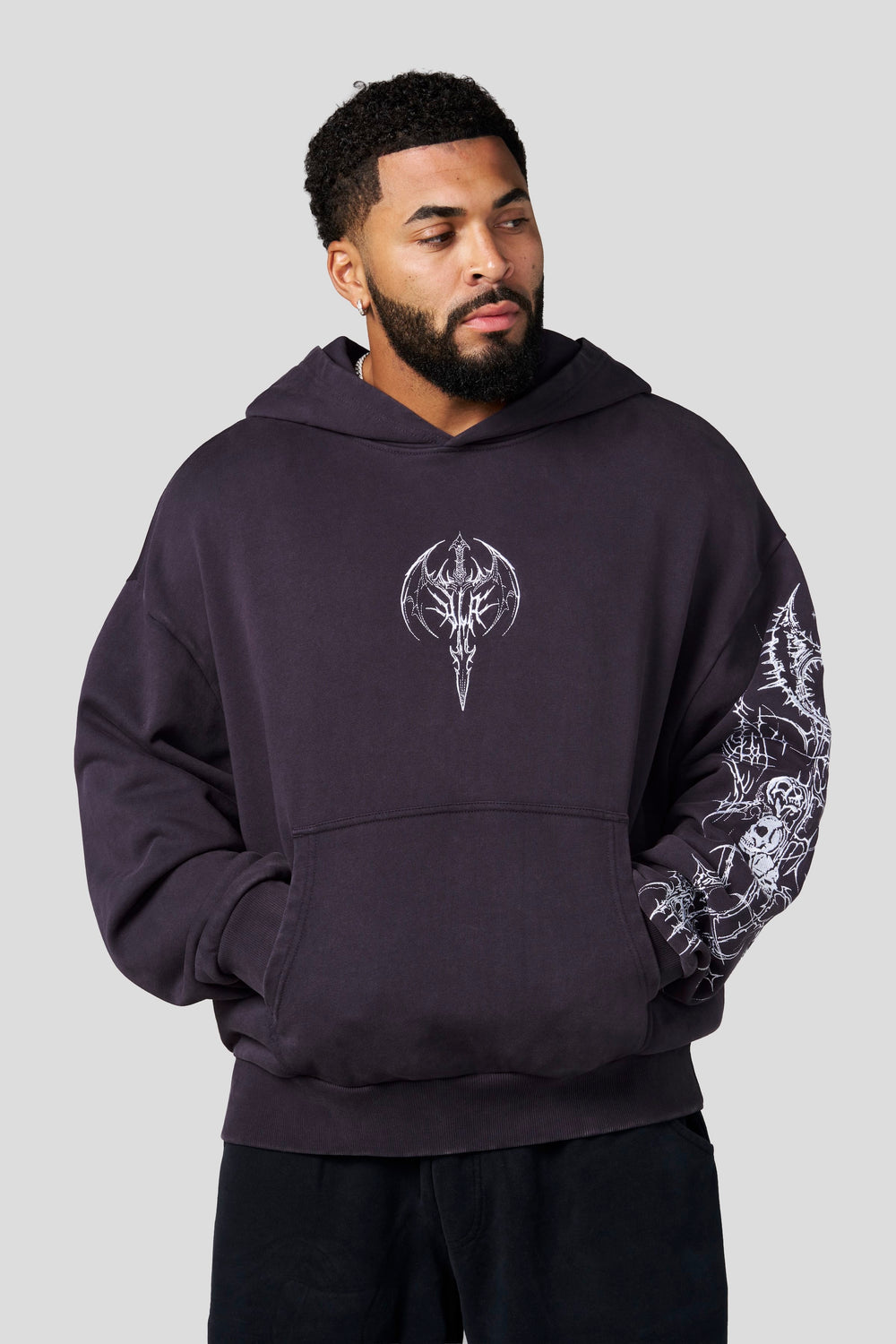 5234 - Sigil Crest Hoodies - Purple Wash