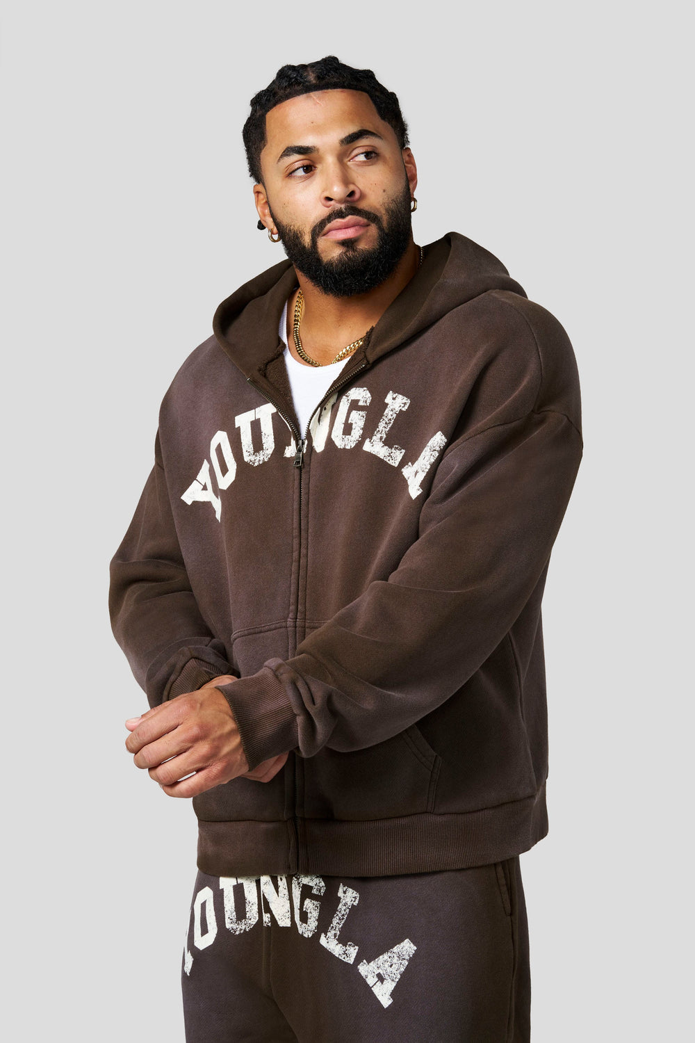5268 - Arc Collection - Zip-Up - Brown Wash