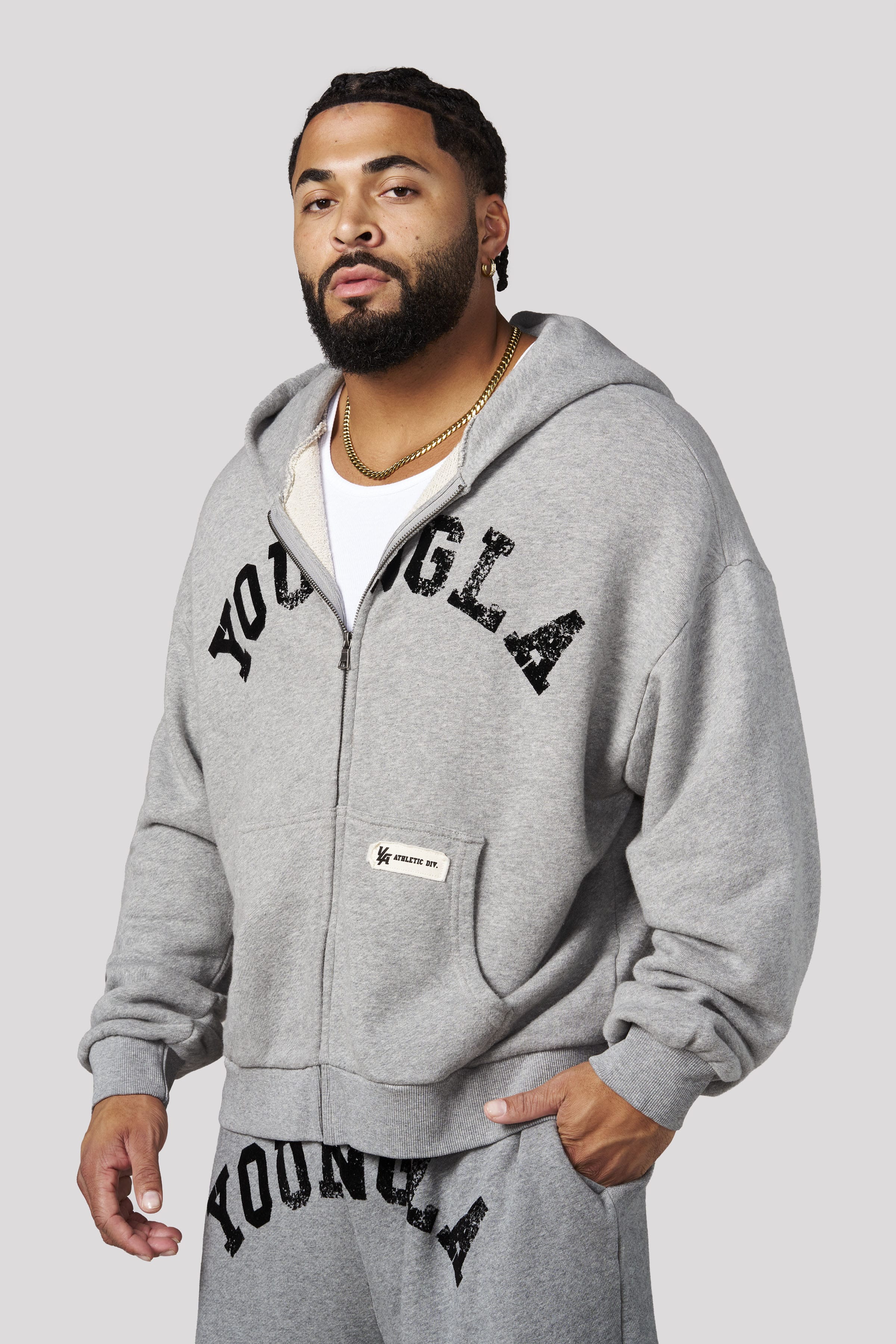 5268 - Arc Collection - Zip-Up - Heather Grey