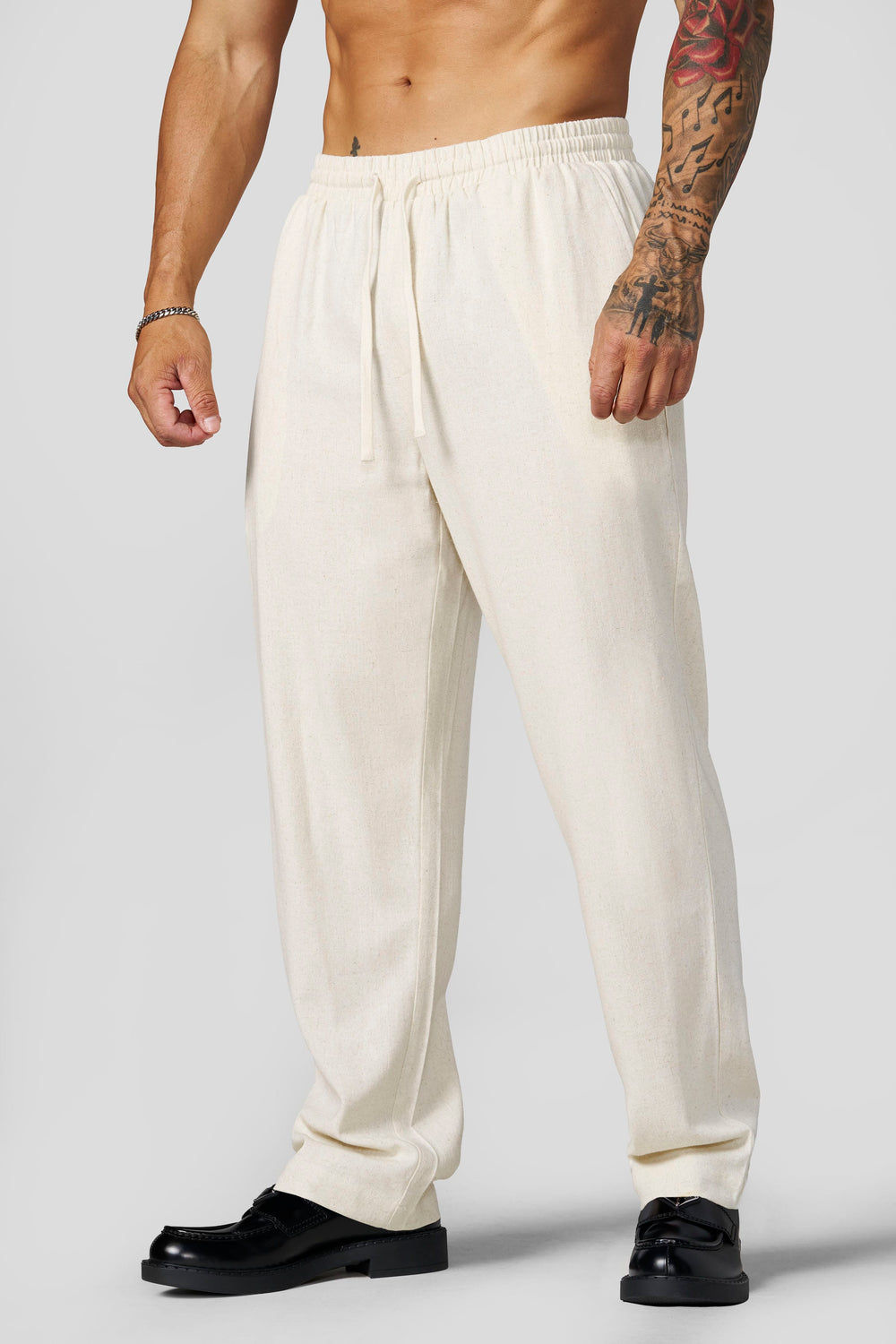 6027 - Beach Club Linen Pants - Natural Linen