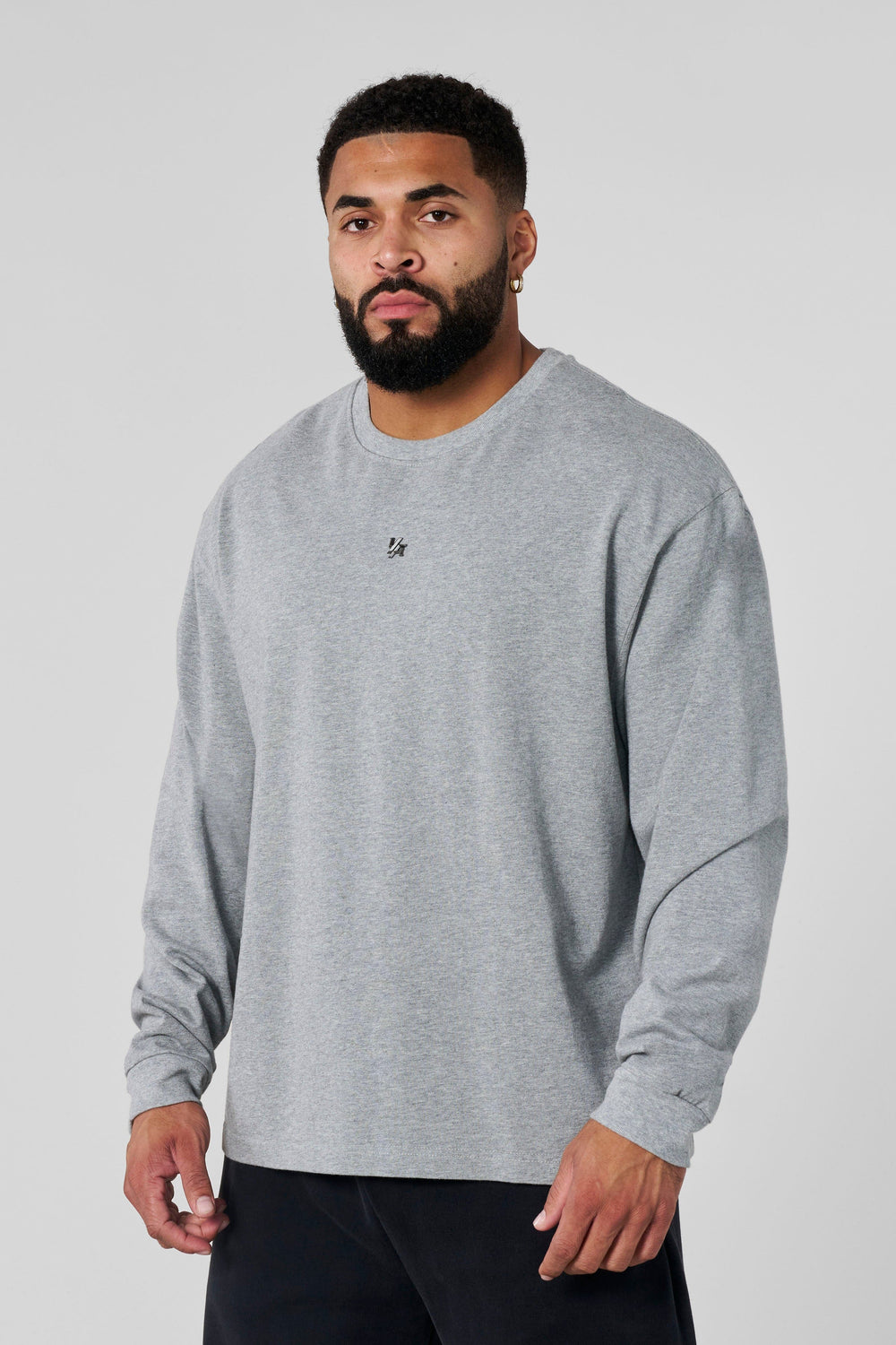 8001 - Elevated Essentials - Longsleeves - Heather Grey