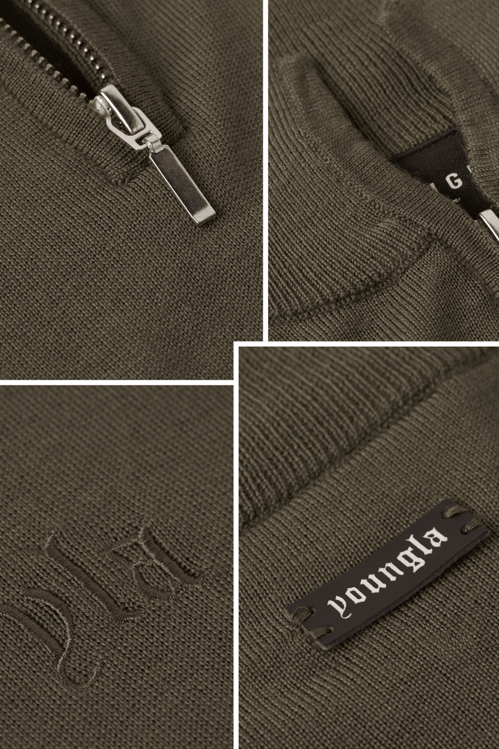 8048 - Monaco Wool Quarter-Zip Sweaters