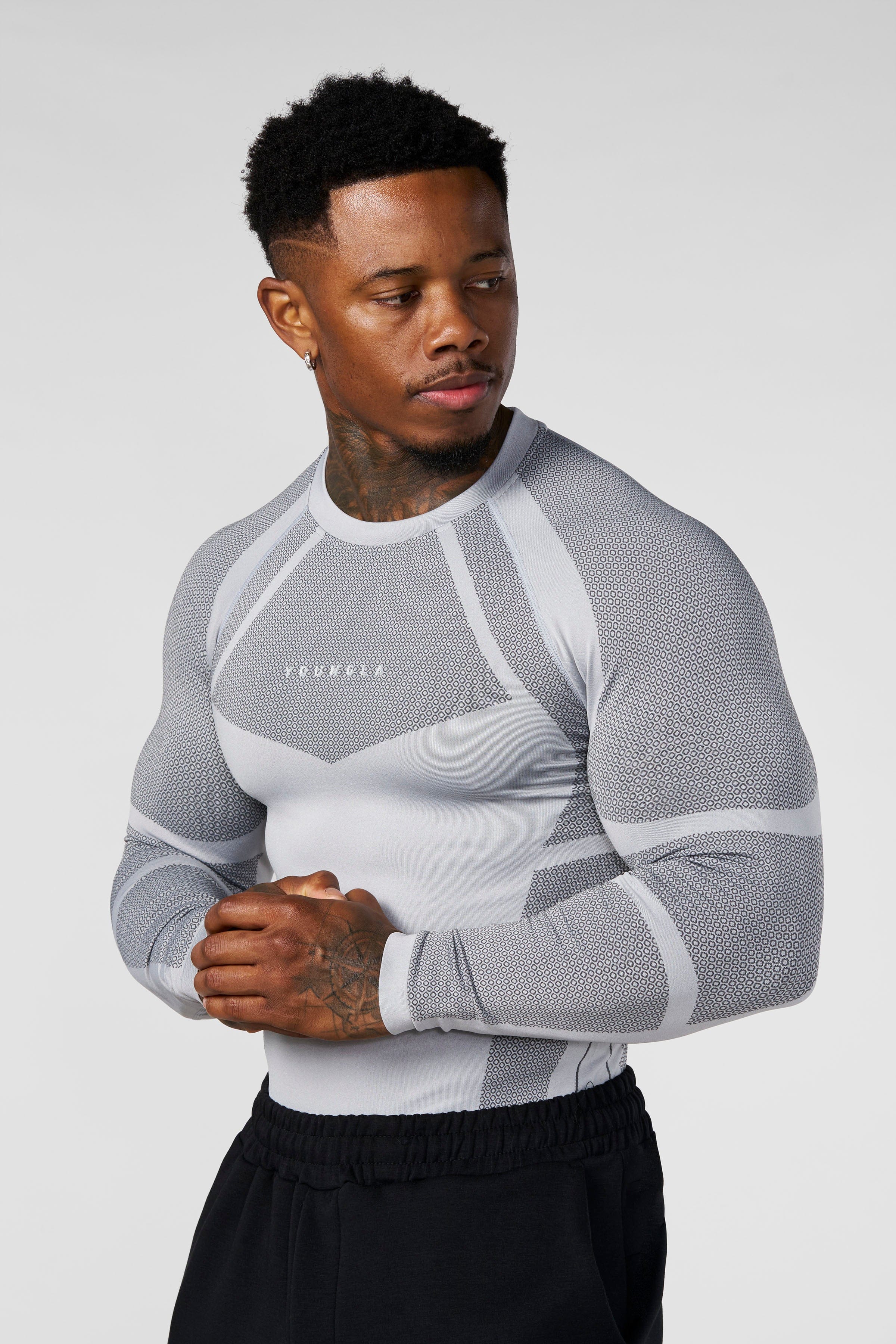 8055 - Apex Compression Longsleeves - Grey