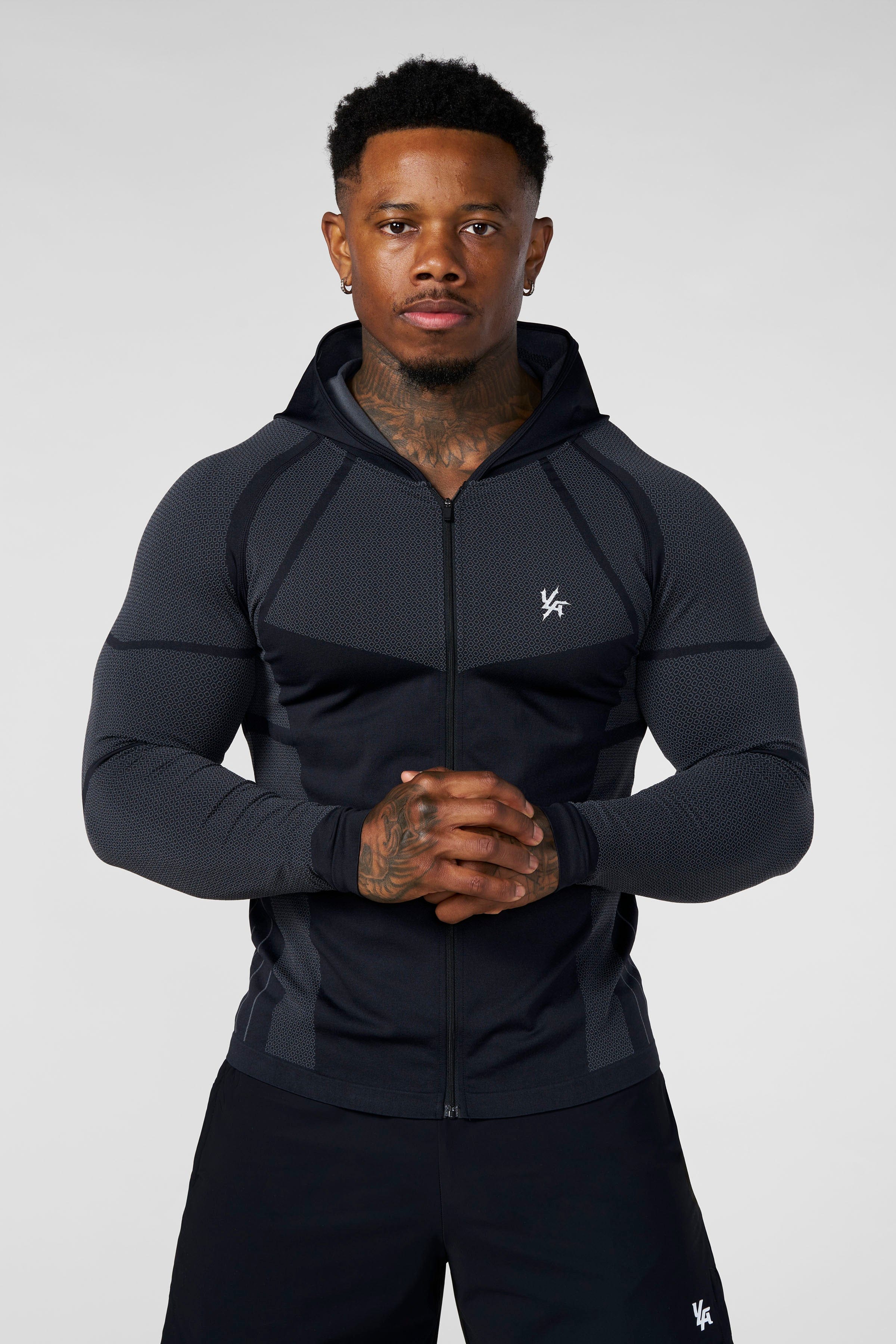 8061 - Apex Compression Zip-Ups - Black