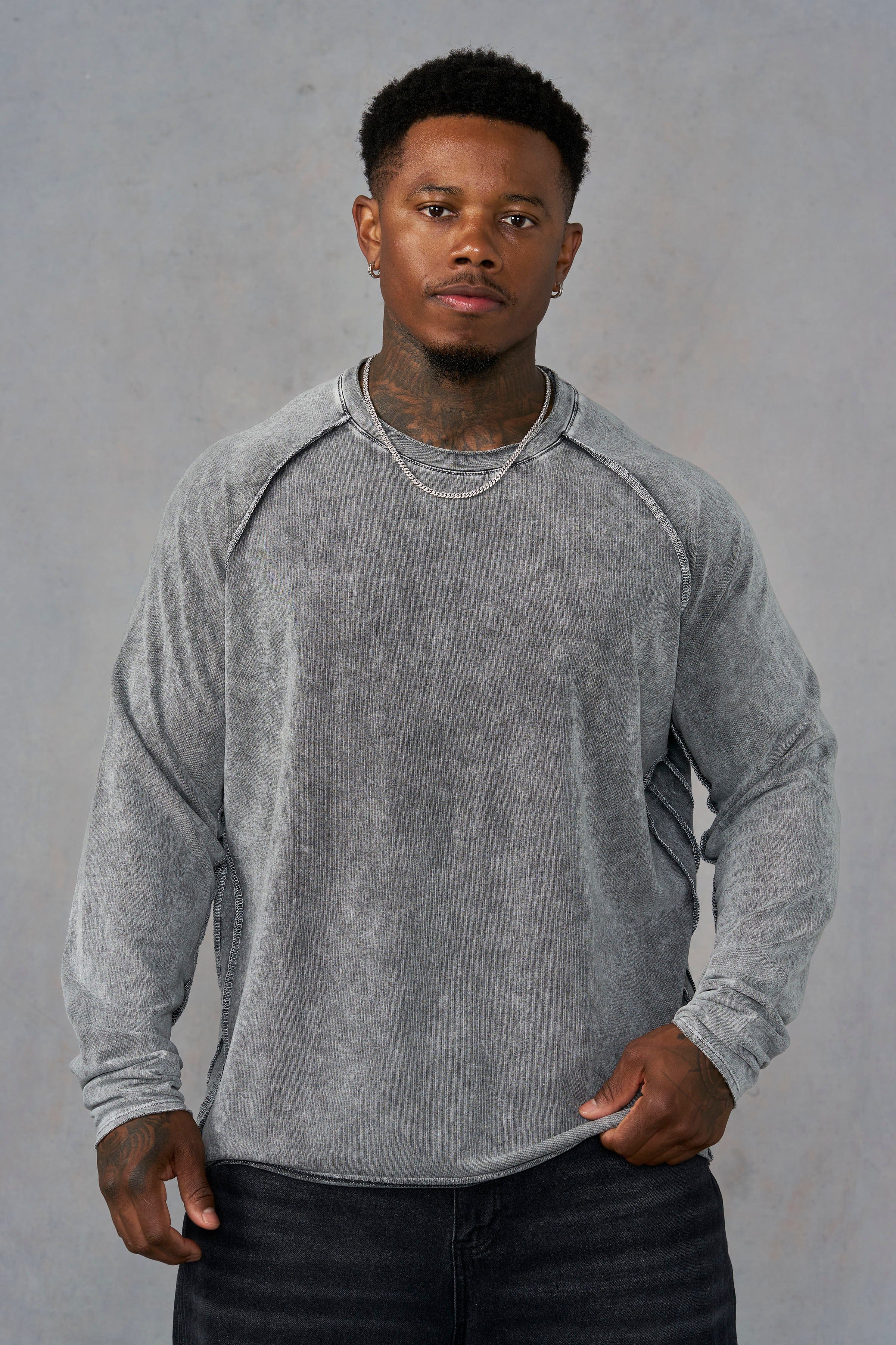 8068 - Proper Longsleeves - Grey Wash