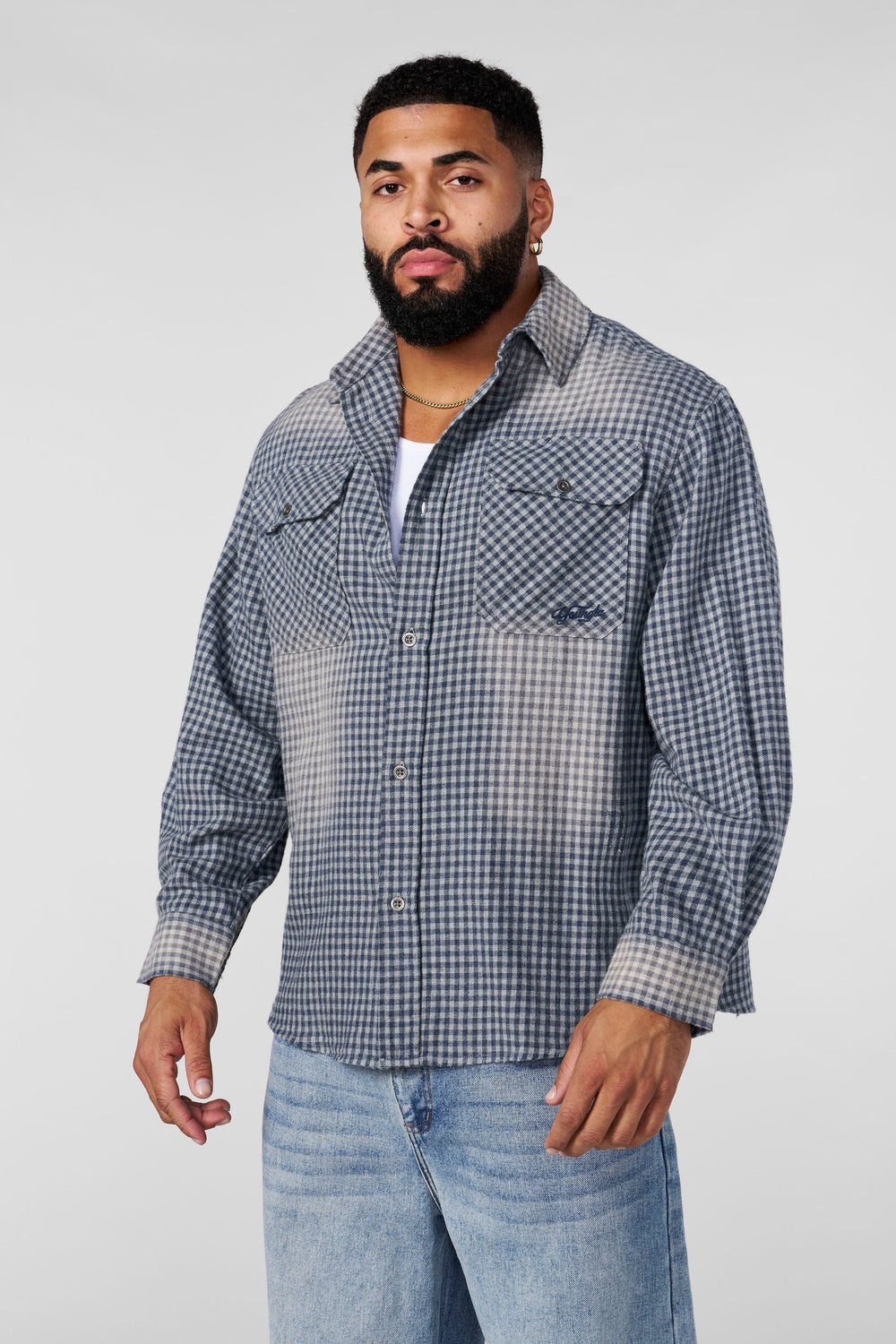 8091 - Americana Flannels - Grey Check