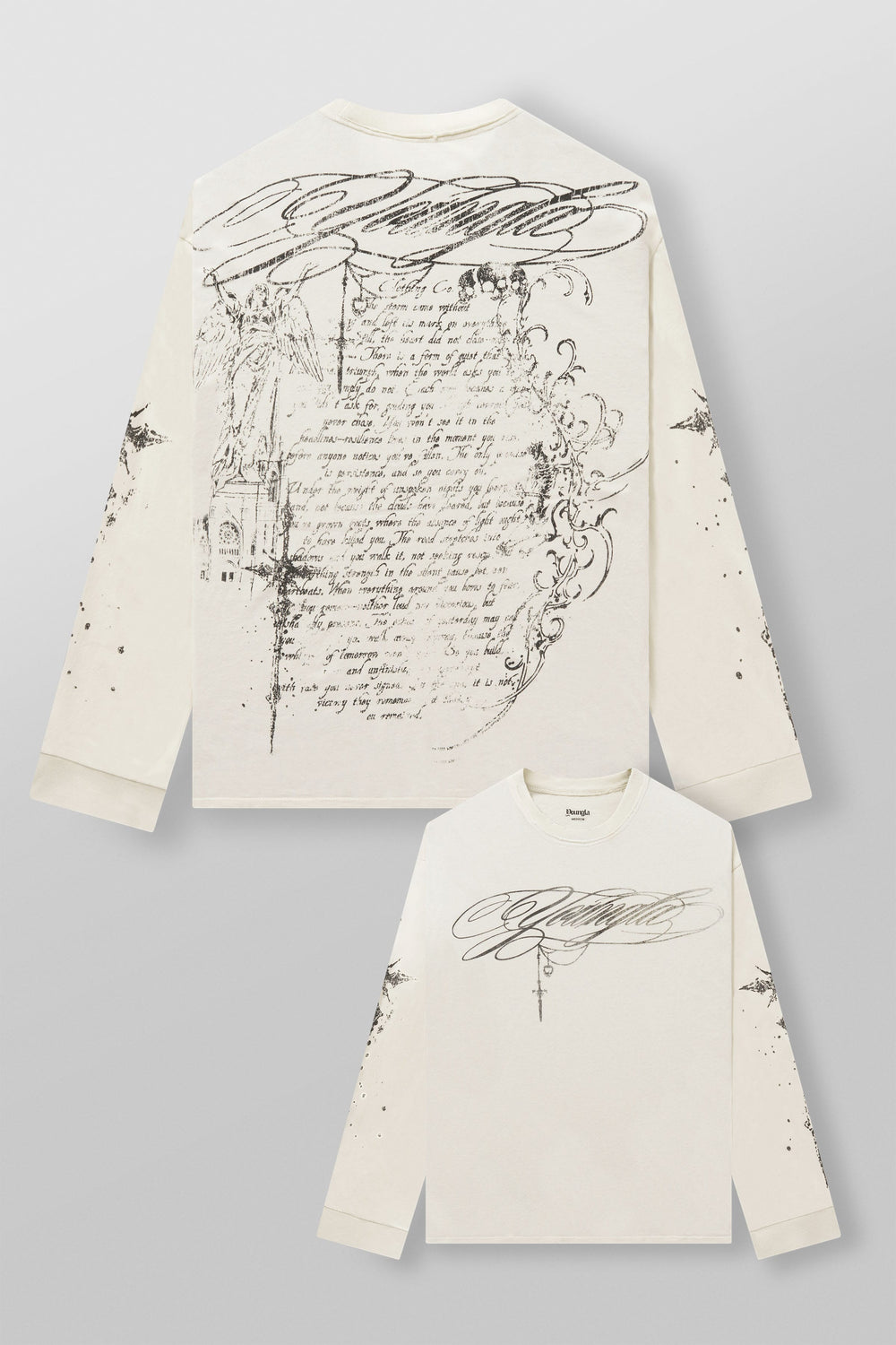 8104 - Sacred Sigil Longsleeves - White