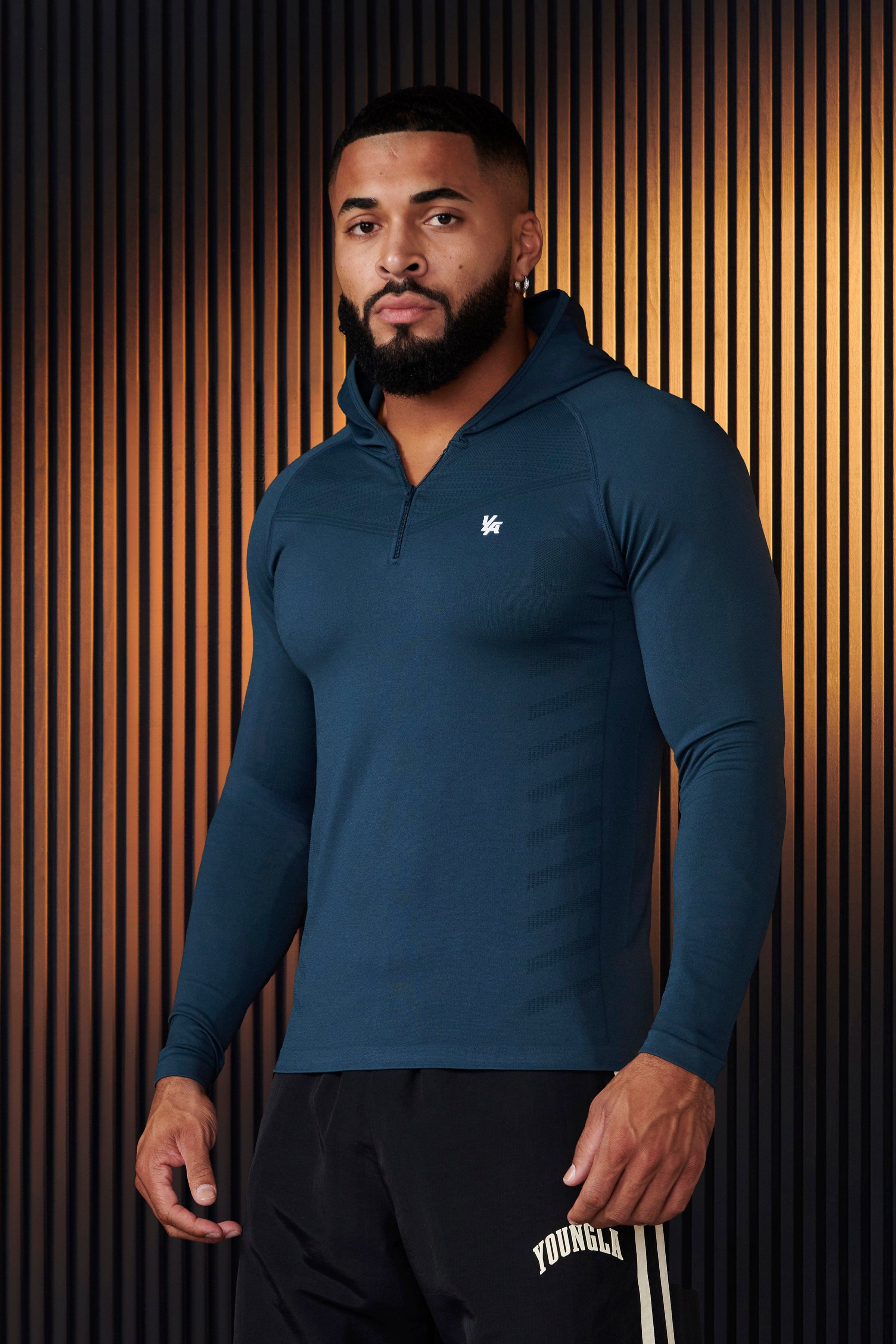 832 - SuperVillain Compression Hoodies - Teal
