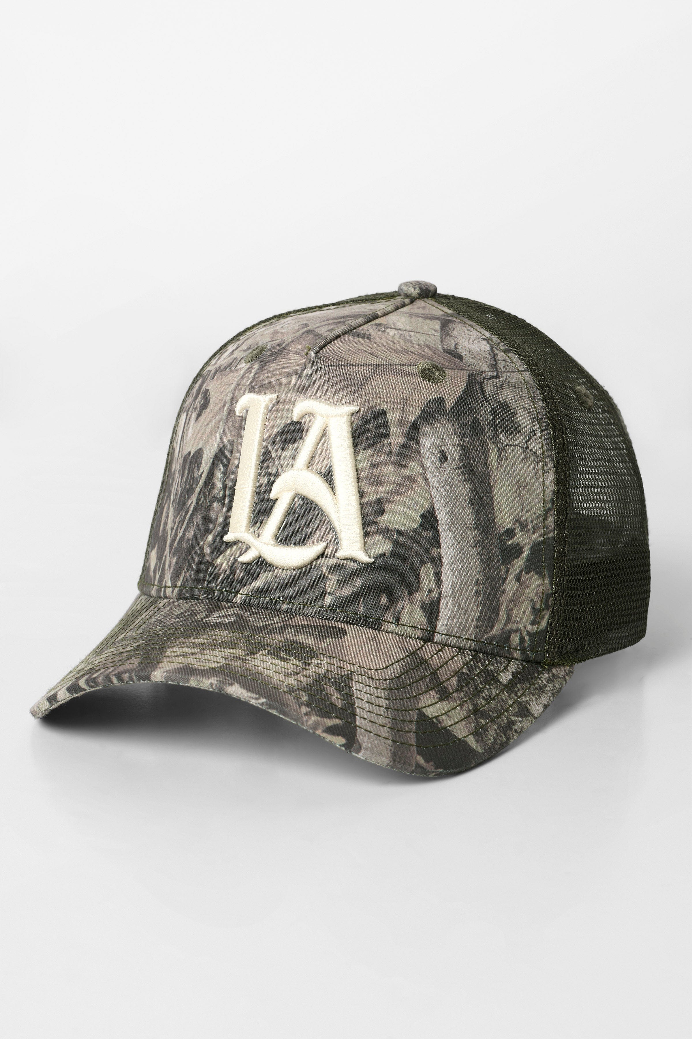 9053 - Tree Camo Trucker Hats - Green Tree Camo
