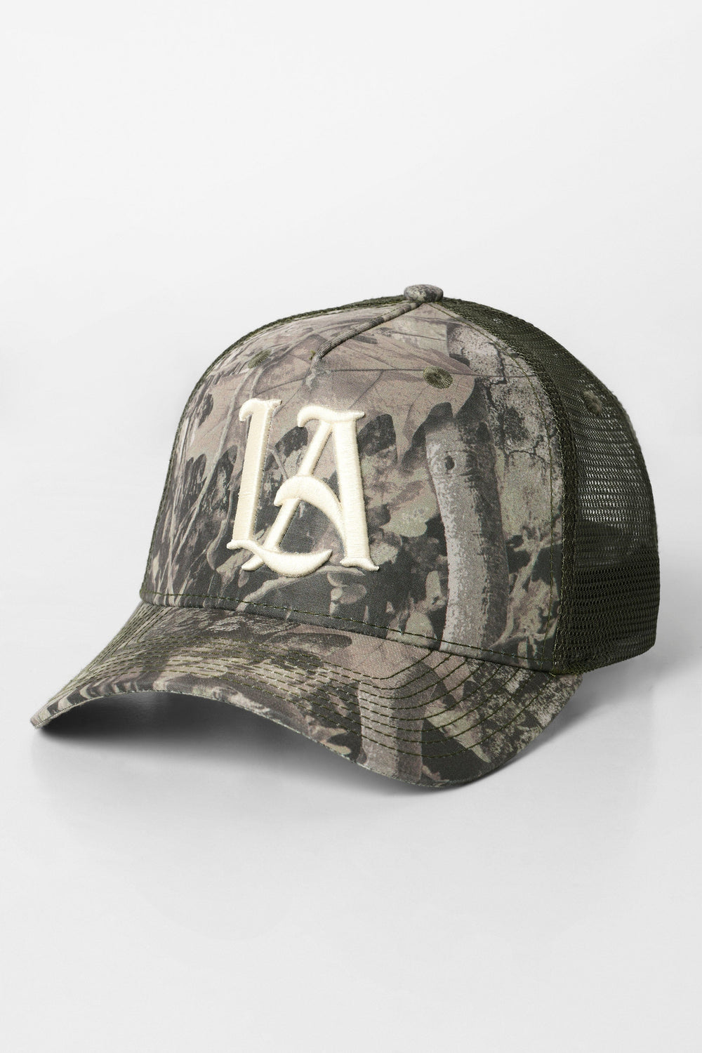 9053 - Tree Camo Trucker Hats - Green Tree Camo
