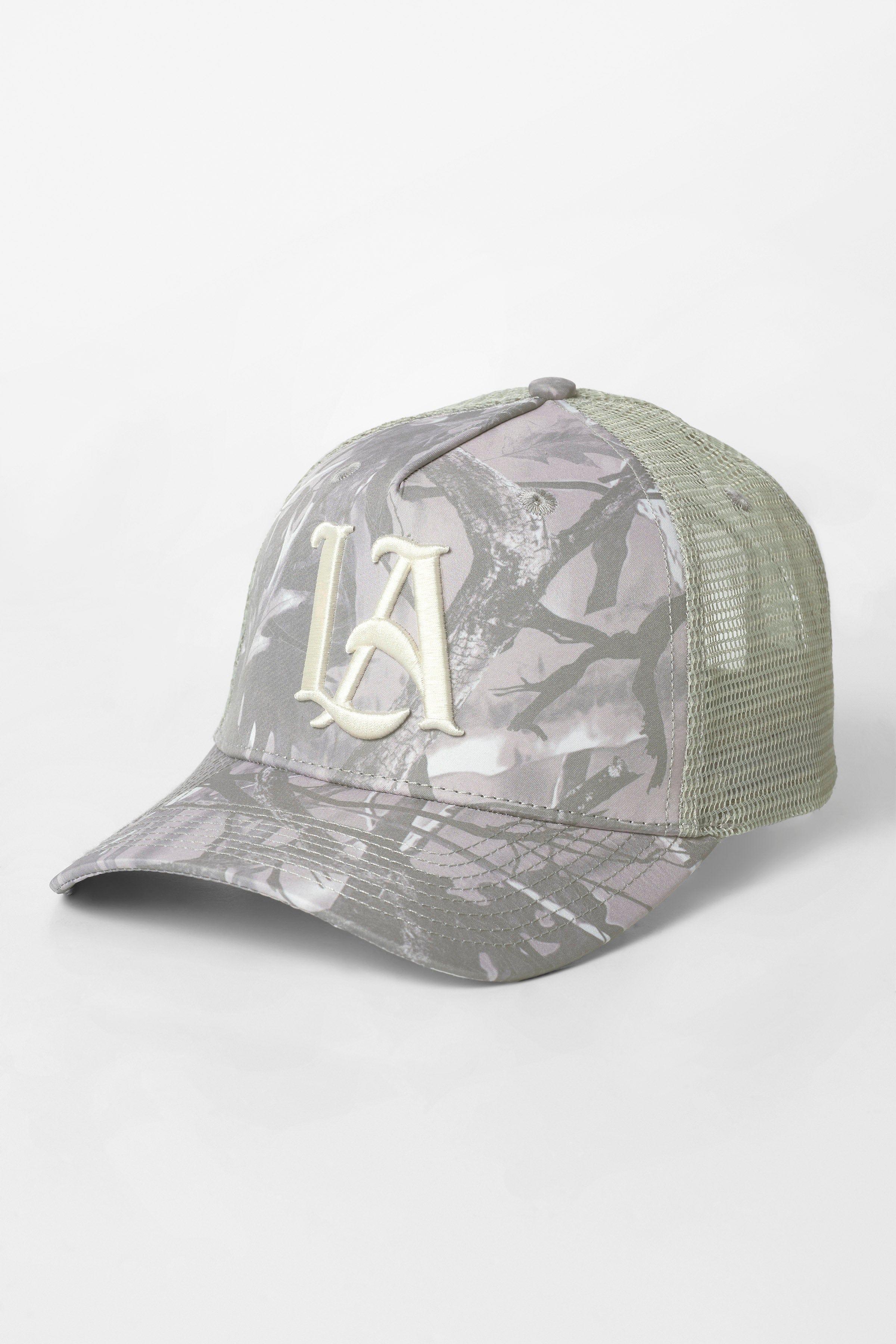 9053 - Tree Camo Trucker Hats - Tan Tree Camo