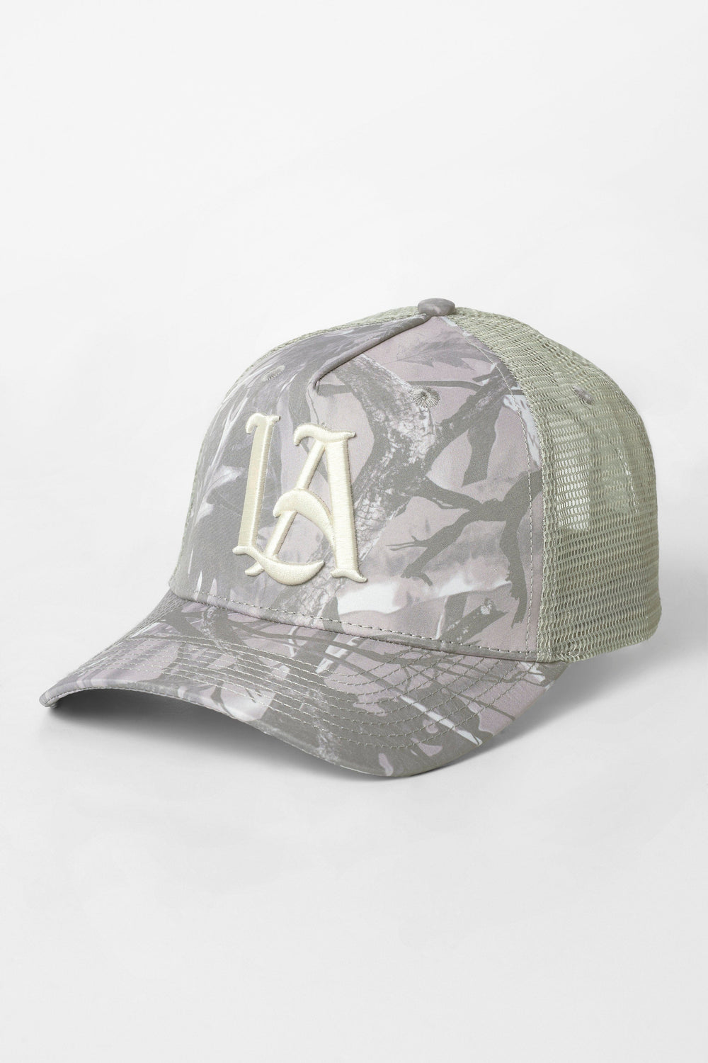 9053 - Tree Camo Trucker Hats - Tan Tree Camo