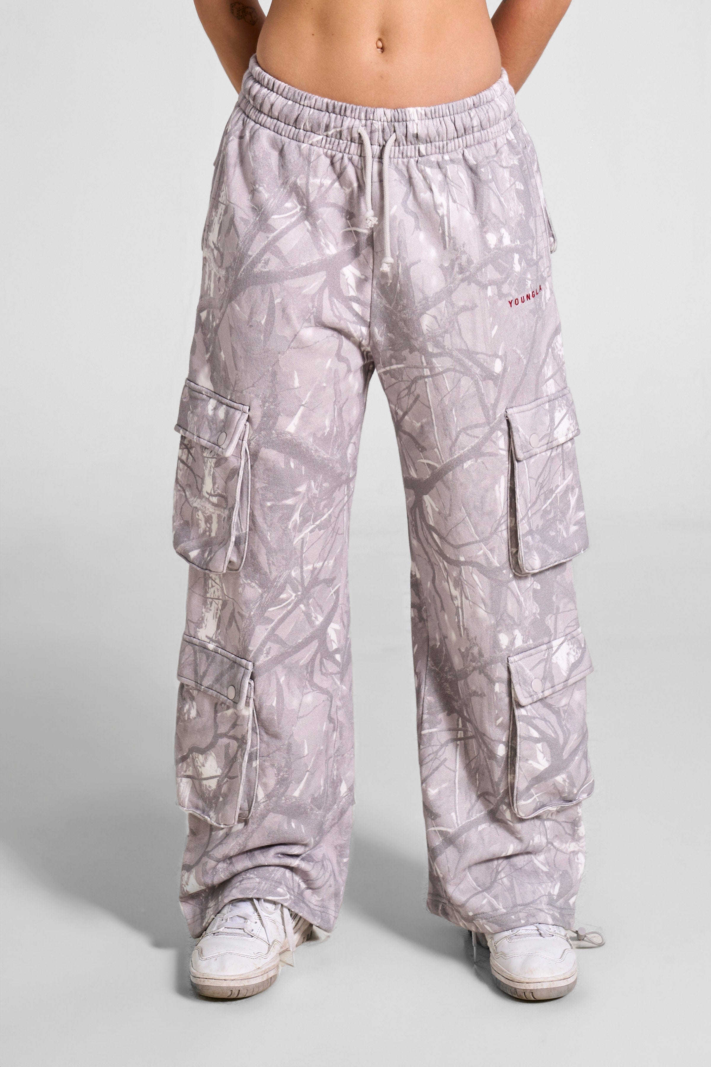 W251 Hunting Season Cargo Joggers - Grey Camo