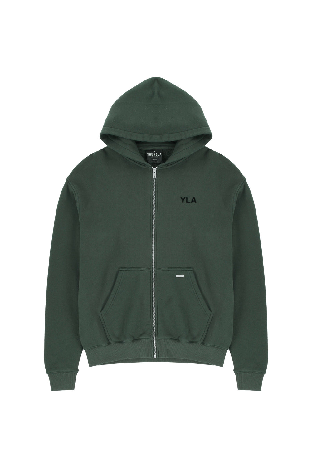 515 Monarch Zip-up Hoodie - Forest Green Wash