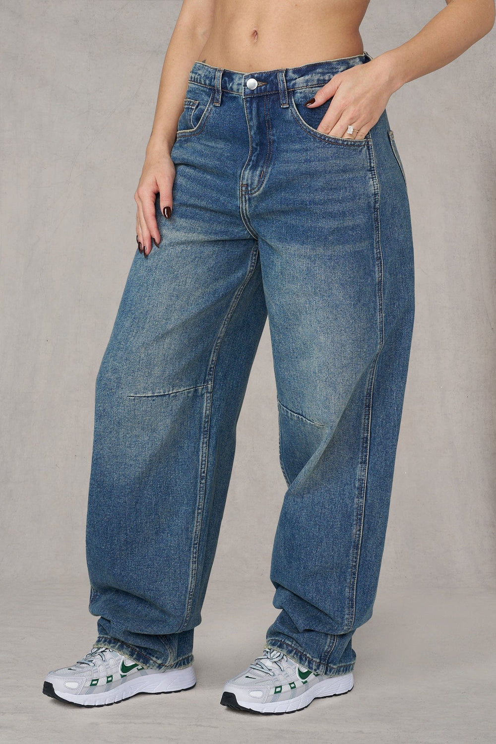 W2199 - 99 Barrel Jeans - Medium Blue