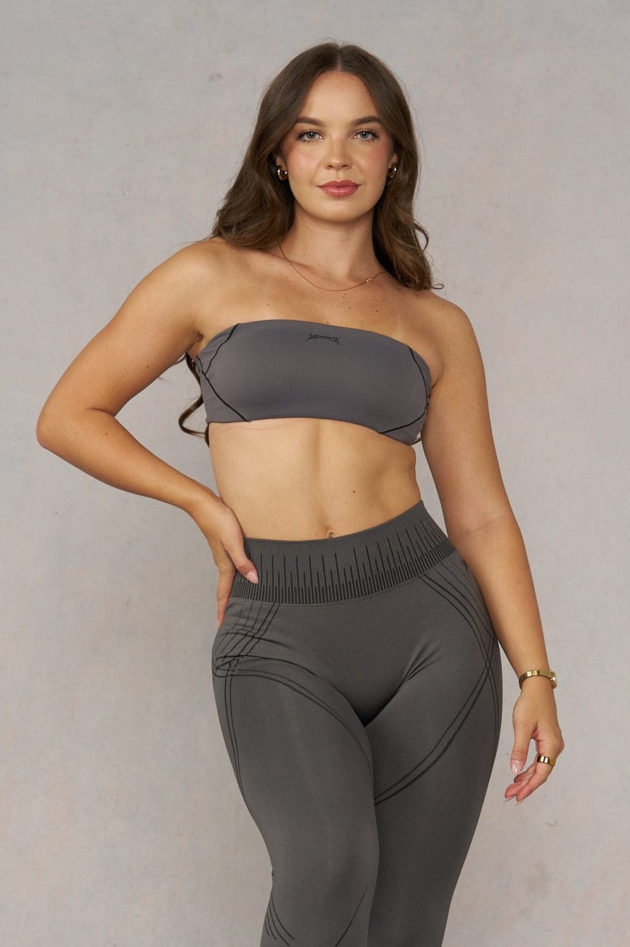 W3155 Batman Bandeau - Charcoal
