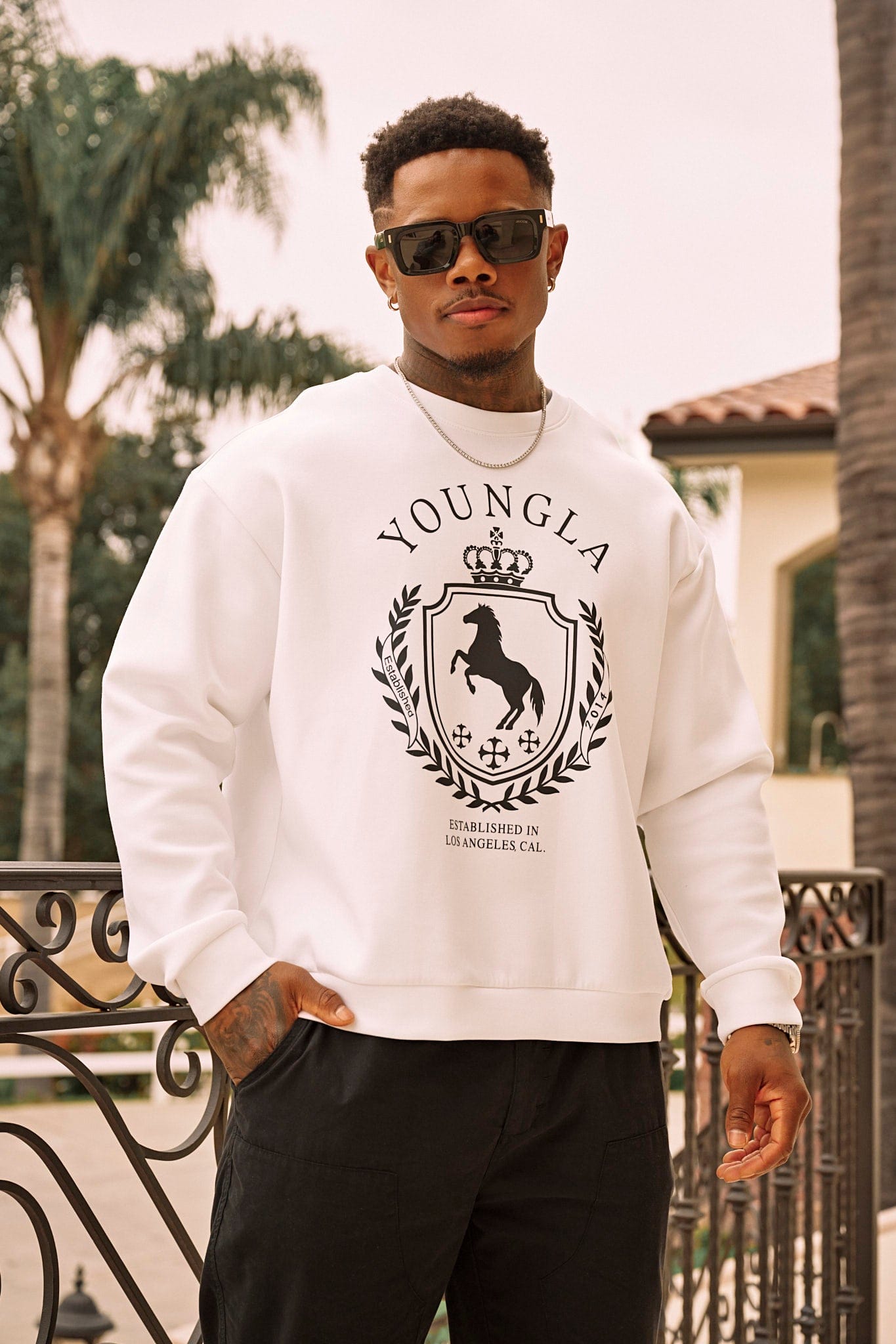 5075 - Old Money Crewnecks - White