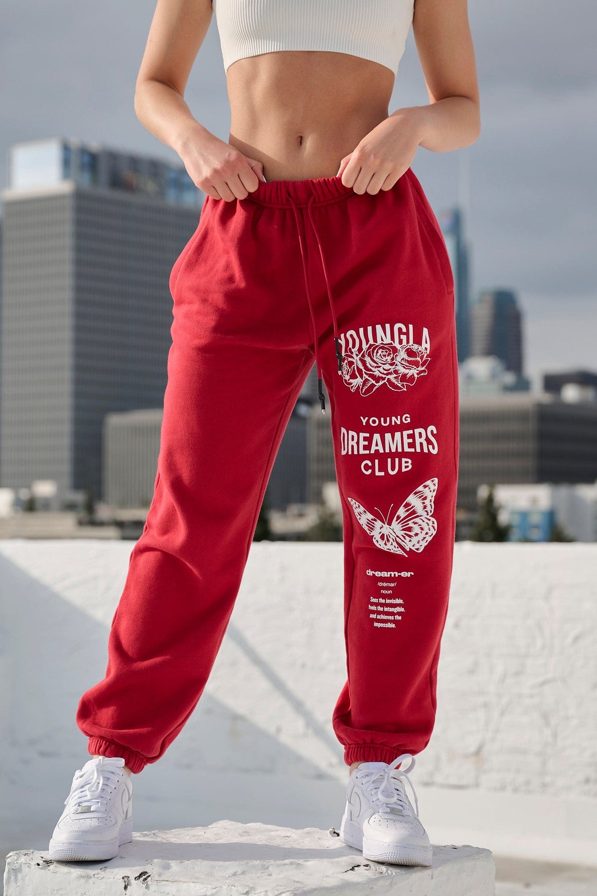 W211 Dreamers Joggers - Deep Red