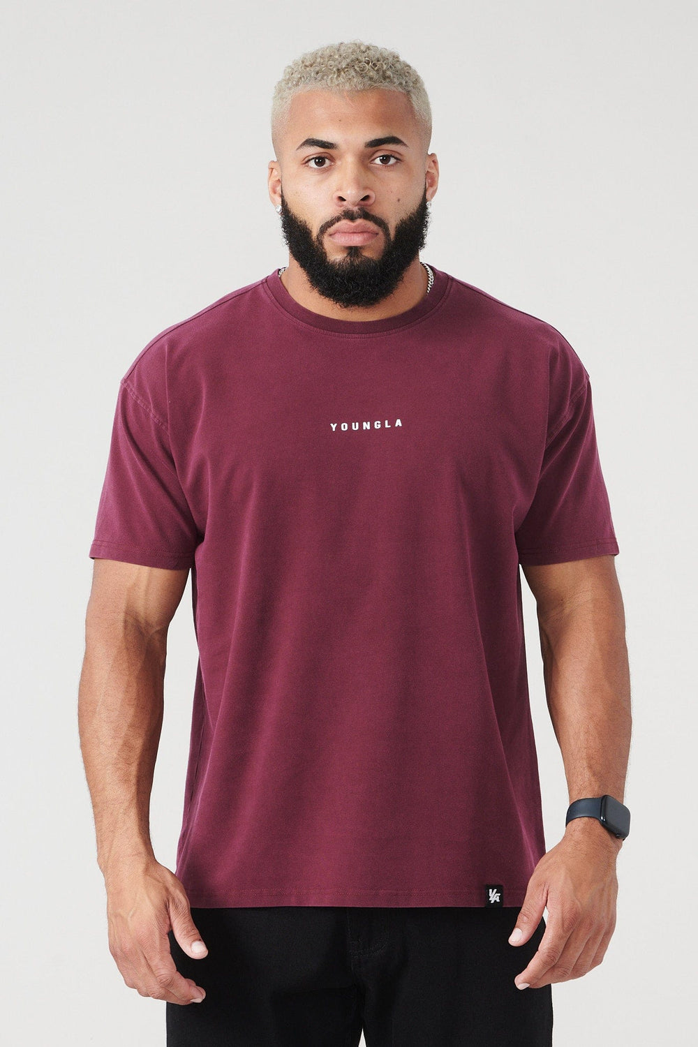 401 Essential Jacked Tees - Burgundy Wash