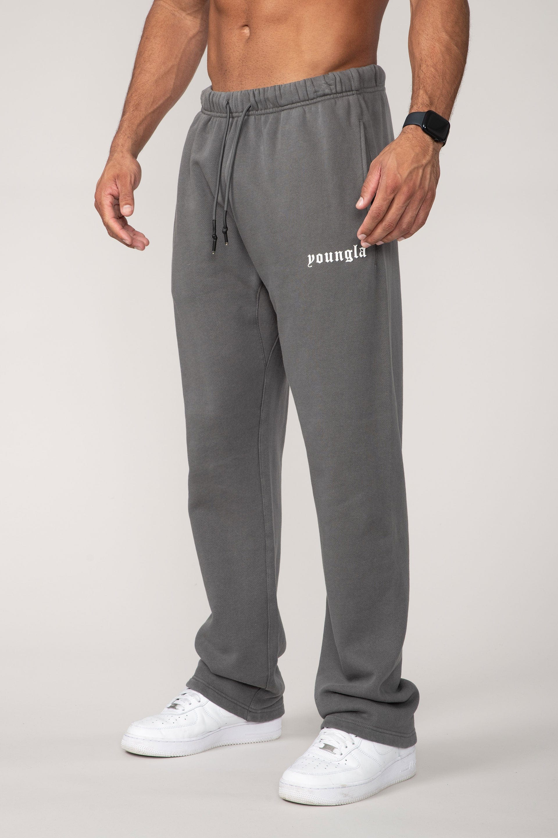 216 Eternal No Cuff Sweats - Coal Wash
