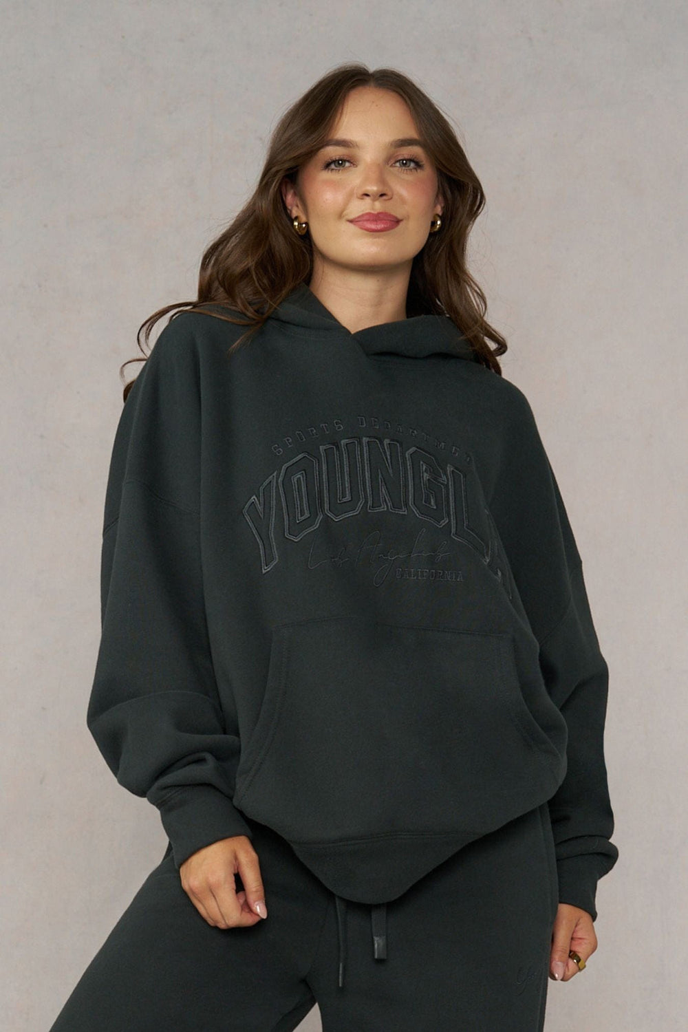 W5192 - Layover Hoodie - Carbon Green