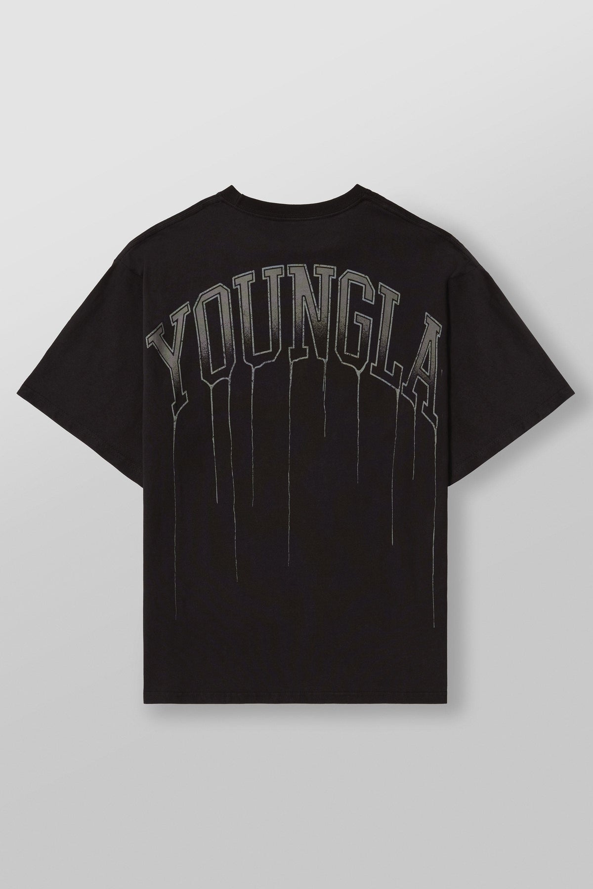 W428 - Drip Oversized Tee - Black Wash