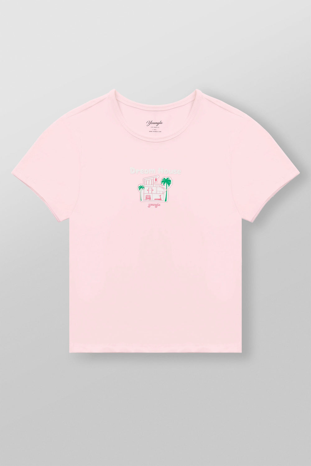 W4336 gym girl baby Tee - Pink