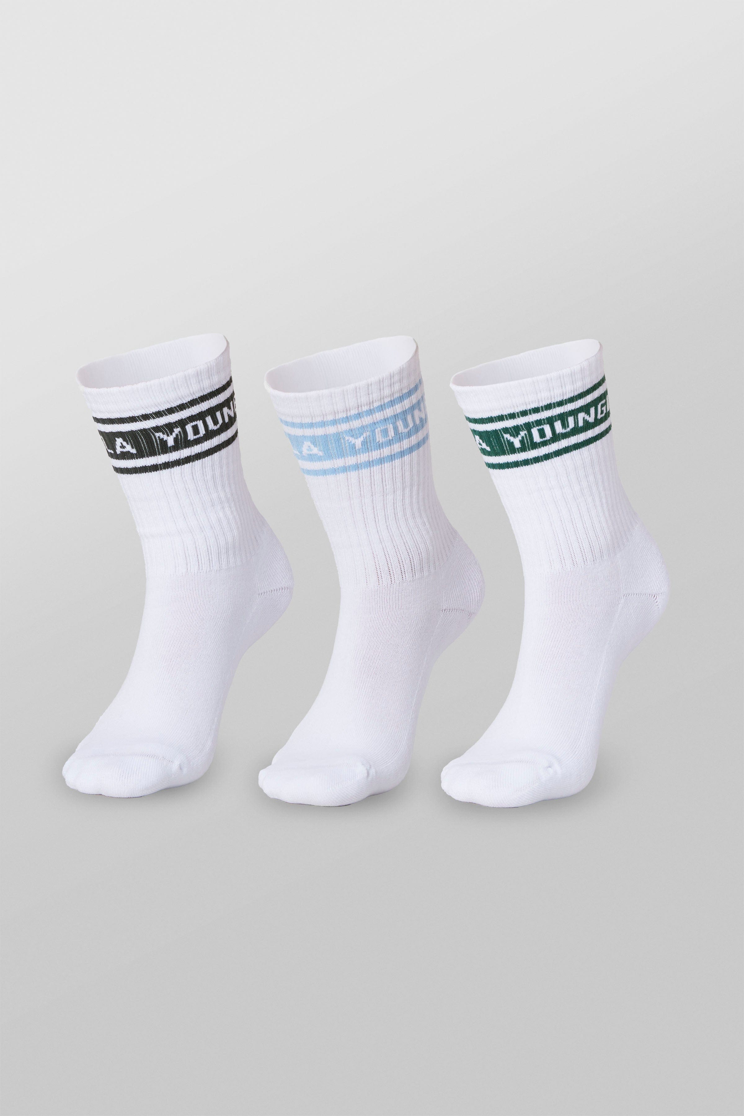 W638 - Elevate Crew Socks - Blue Pack